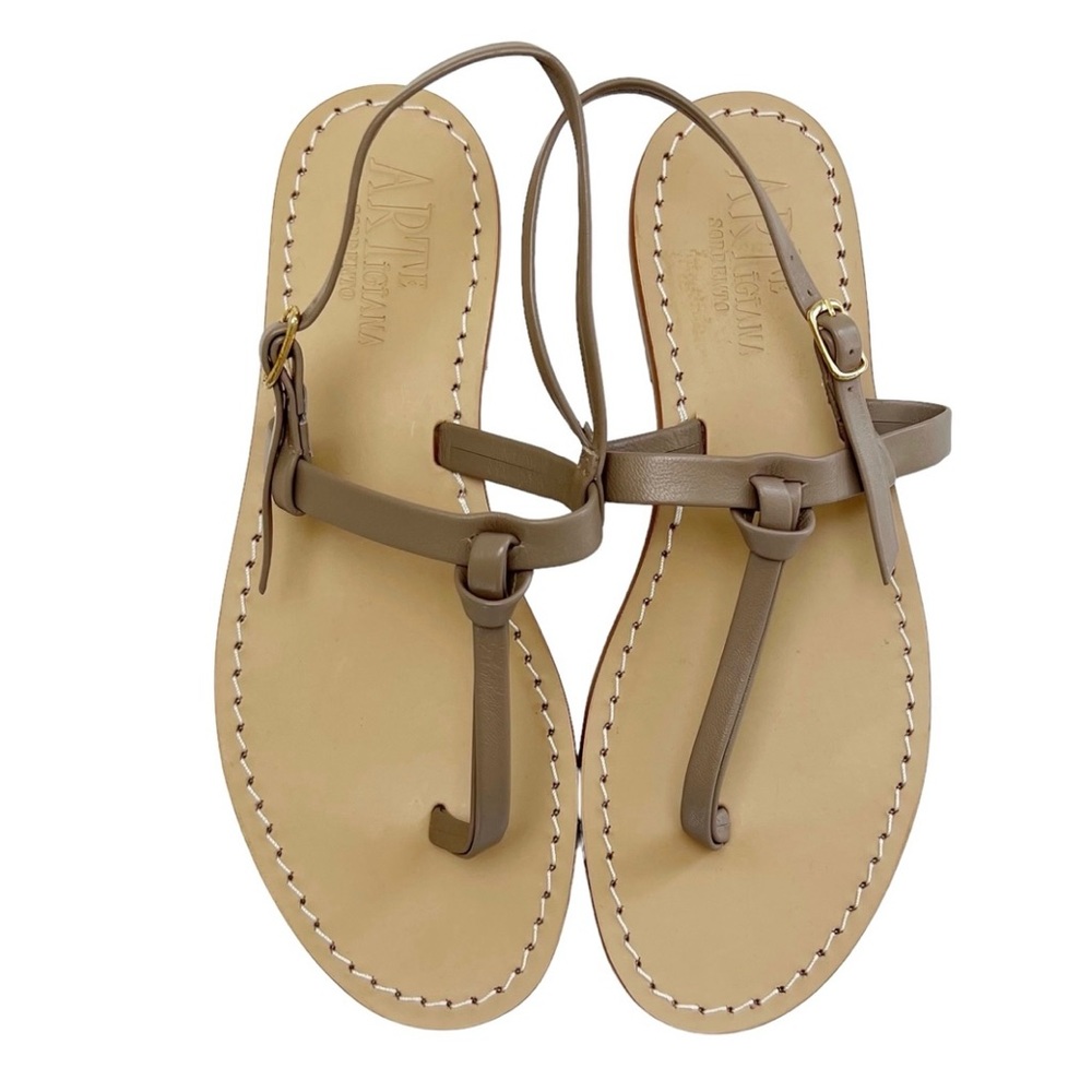 Arte Artigiana Taupe “Iris” Sandals
